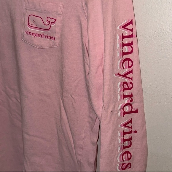 Vineyard Vines Graphic Pocket Long Sleeve T-shirt Whale Logo Women’s Extra Small - Picture 6 of 9